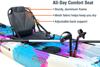 MPK9 single modular pedal kayak, seat - Brooklyn Kayak Company