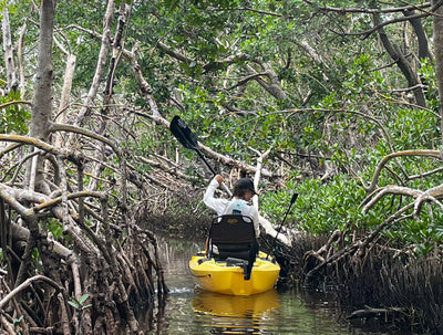 woman kayaking in marsh  - Brooklyn Kayak Company