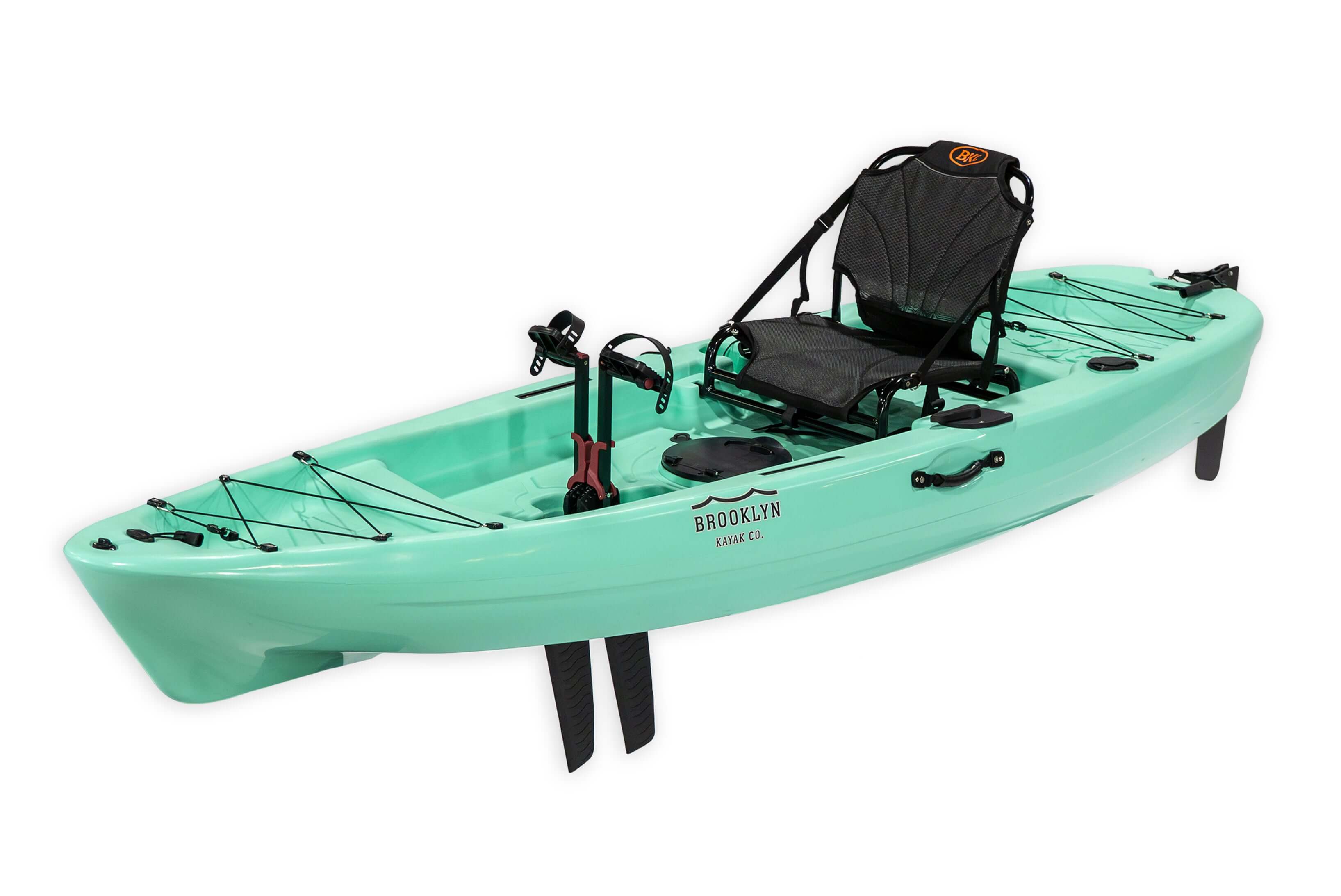 brooklyn 8.0 single foldable pedal kayak BKC Brooklyn 10.0 Single Pedal Sit On Top Fishing Kayak Teal