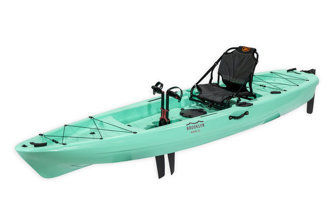 Brooklyn 12.0 Single Pedal Kayak, teal - Brooklyn Kayak Company