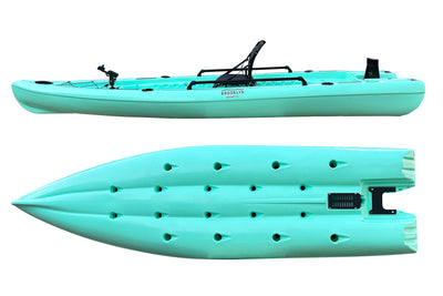 Brooklyn 13.0 Single Skiff Hybrid Kayak, tahiti - Brooklyn Kayak Company