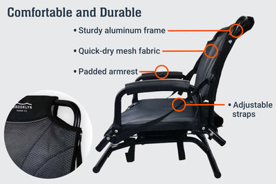 BKC Swivel Seat durable materials and adjustable details