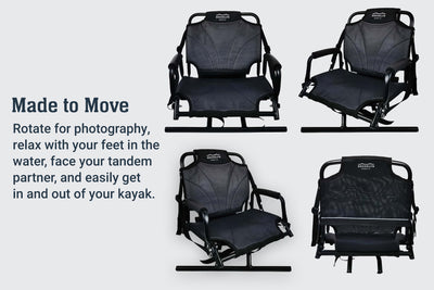 BKC Swivel Seat made to move for fishing, photography, and ease
