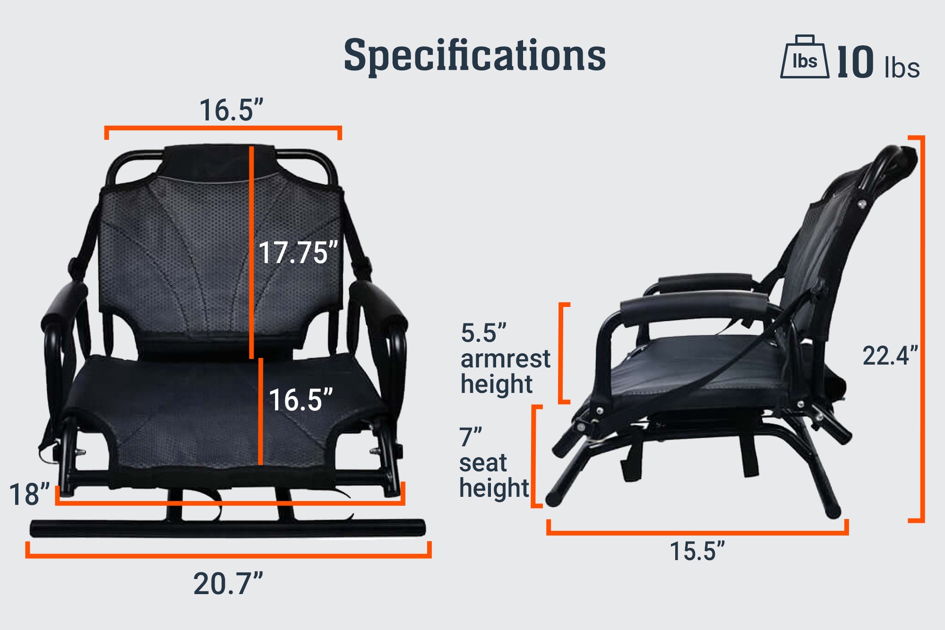 Brooklyn Kayak Company chair specifications