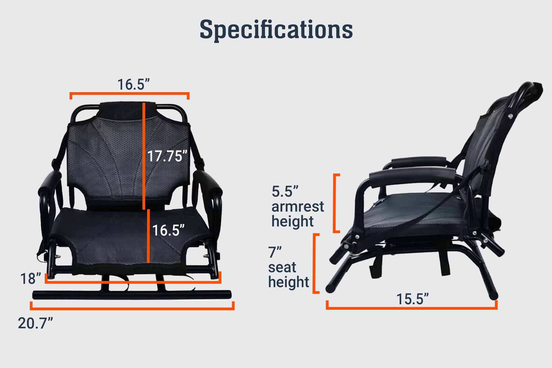 Brooklyn Kayak Company chair specifications