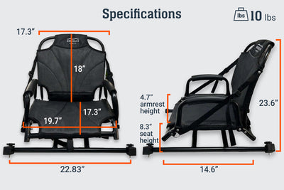 BKC Swivel chair for pedal kayaks-specifications