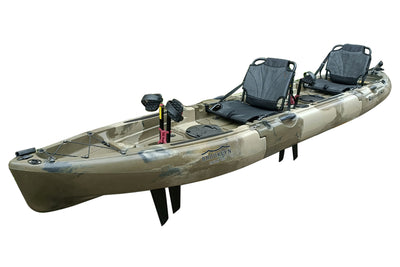 13.0 - Brooklyn tandem-modular-pedal-kayak-3-piece-MPT13-camo-Brooklyn Kayak Company