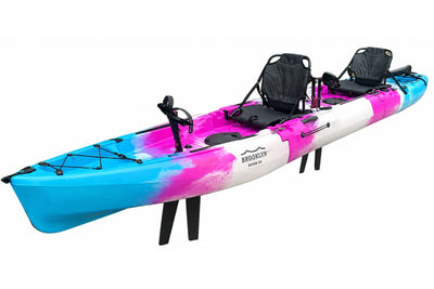 13.0 - Brooklyn tandem-modular-pedal-kayak-3-piece-MPT13-orchid wave-Brooklyn Kayak Company