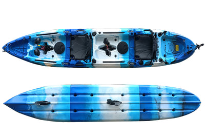 3-piece tandem modular pedal kayak - Brooklyn Kayak Company