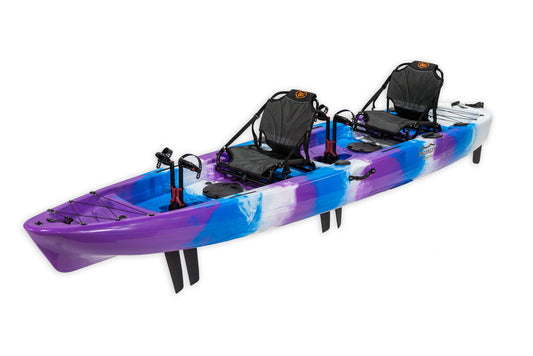 Brooklyn 13.5 Tandem Pedal Kayak, purple camo - Brooklyn Kayak Company