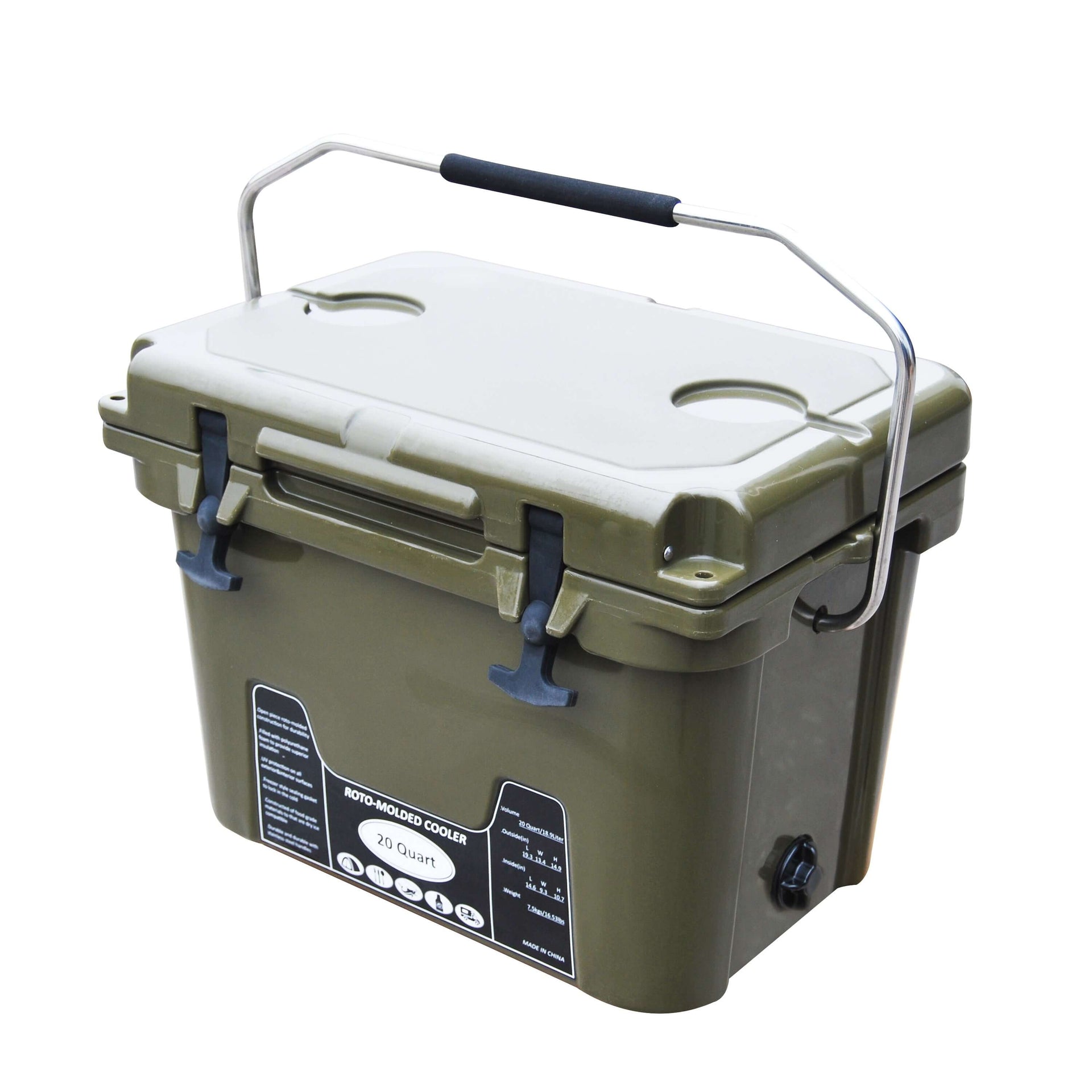 BKC RC291 Multi-Day Camping and Fisherman's Cooler - Brooklyn Kayak Company