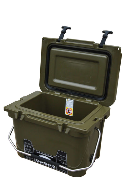 BKC RC291 Multi-Day Camping and Fisherman's Cooler - Army - Brooklyn Kayak Company