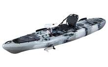 Load image into Gallery viewer, BKC PK13 Angler13-foot Sit On Top Single Fishing Kayak Motorized w/ Trolling Motor, Paddle, and Upright Aluminum Seat
