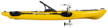 Load image into Gallery viewer, BKC PK13 Single Kayak with Trolling Motor yellow - Brooklyn Kayak Company

