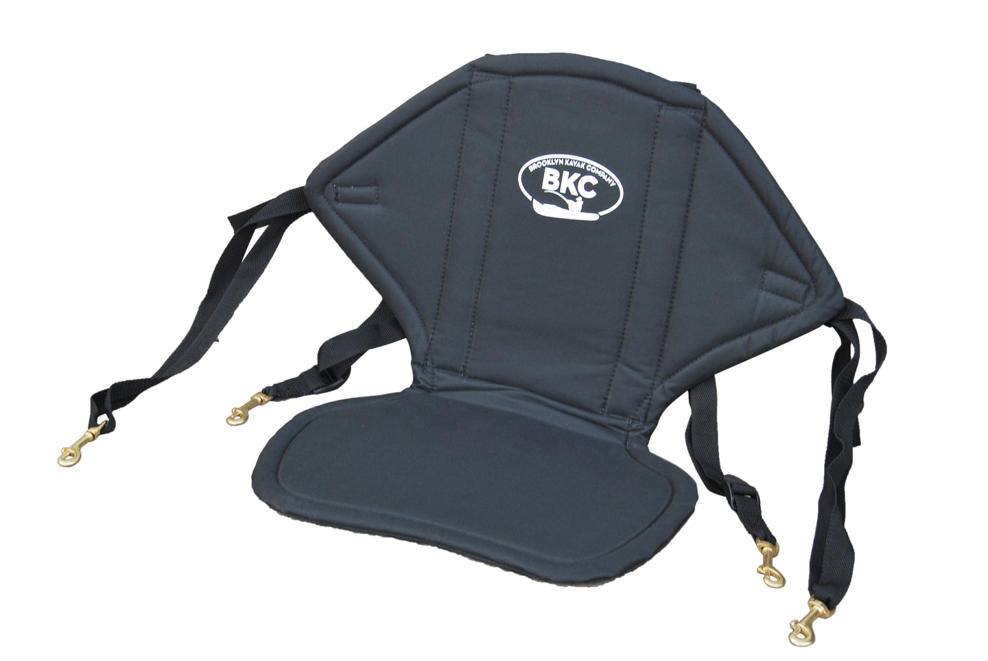 BKC KS222 Universal Sit On Top Kayak Padded Nylon Seat and Backrest with Water Bottle Pouch Included - Brooklyn Kayak Company
