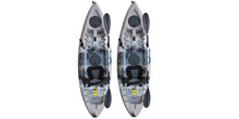 Load image into Gallery viewer, BKC FK184 Angler Sit-On-Top Single Fishing Kayaks TWO-PACK, grey camo - Brooklyn Kayak Company
