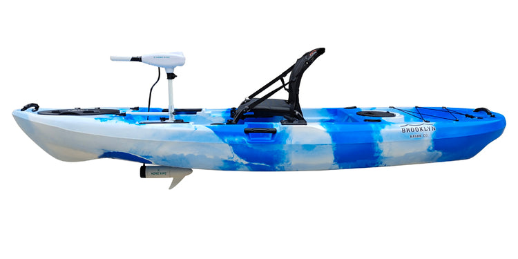 BKC PK11 Single Kayak with Trolling Motor - Brooklyn Kayak Company
