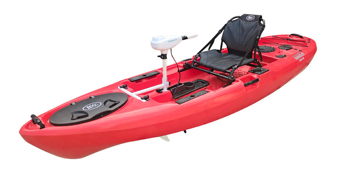 BKC PK11 Angler Single Kayak Motorized w/ Motor