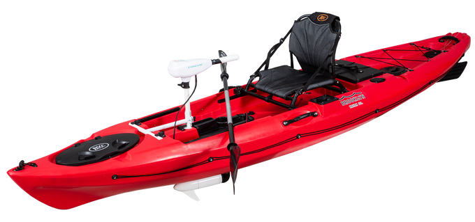 BKC PK12 Angler Single Fishing Motorized Kayak