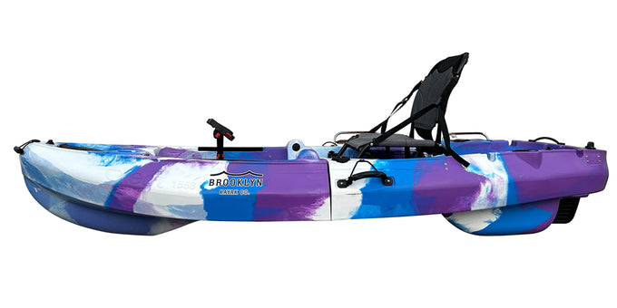 Brooklyn 8.0 Single Foldable Pedal Kayak, Purple Camo