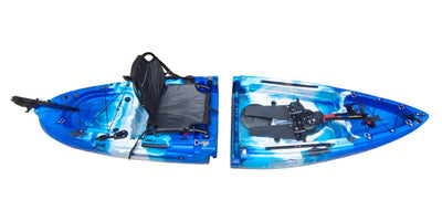 BKC MPK9 Modular Pedal Kayak, Blue-Typhoon - Brooklyn Kayak Company