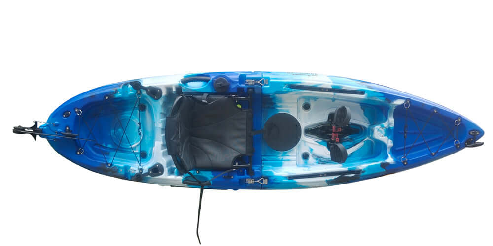 BKC MPK9 Modular Pedal Kayak, blue camo - Brooklyn Kayak Company