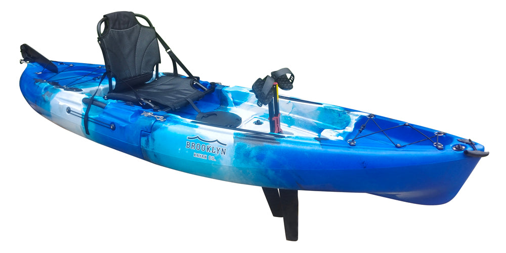 Brooklyn 9.0 Single Modular 2pc Pedal Kayak, Blue Camo