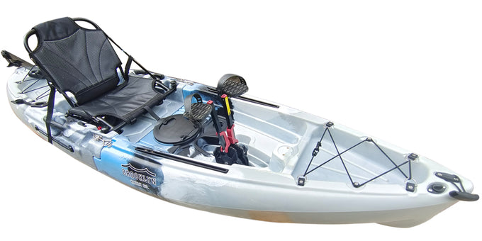 BKC MPK8 Modular Pedal Kayak Paddle & Seat Included - Grey Camo