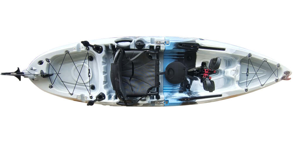 BKC MPK9 Modular Pedal Kayak, grey camo - Brooklyn Kayak Company