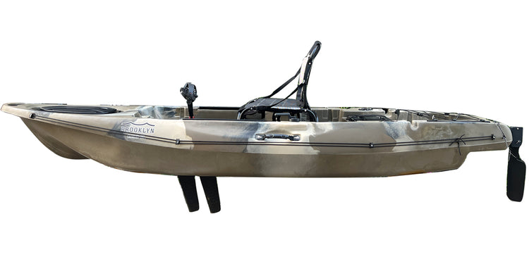 BKC PK10 Pedal Fishing Kayak, green camo - Brooklyn Kayak Company