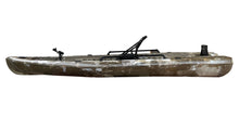 Load image into Gallery viewer, BKC SK12 Solo 12-foot Single Fishing Skiff Boat, green camo - Brooklyn Kayak Company
