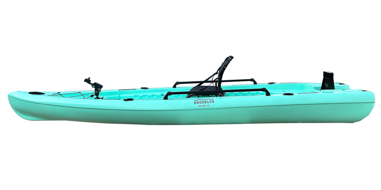 BKC SK12 Solo 12-foot Single Fishing Skiff Boat, teal - Brooklyn Kayak Company
