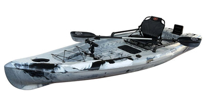 Brooklyn 13.0 Single Skiff Hybrid Kayak, storm surge - Brooklyn Kayak Company