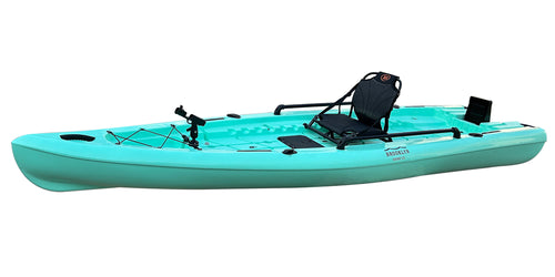 BKC SK12 Solo 12-foot Single Fishing Skiff Boat, teal - Brooklyn Kayak Company